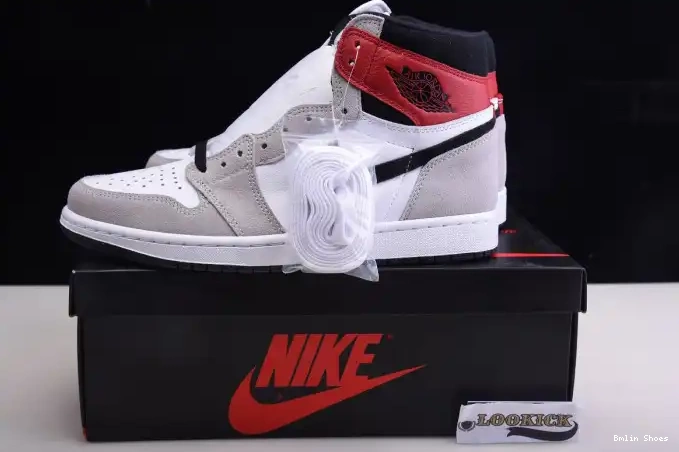 Bmlin Grey Jordan 1 OG Light Smoke High 555088-126 Air 0523